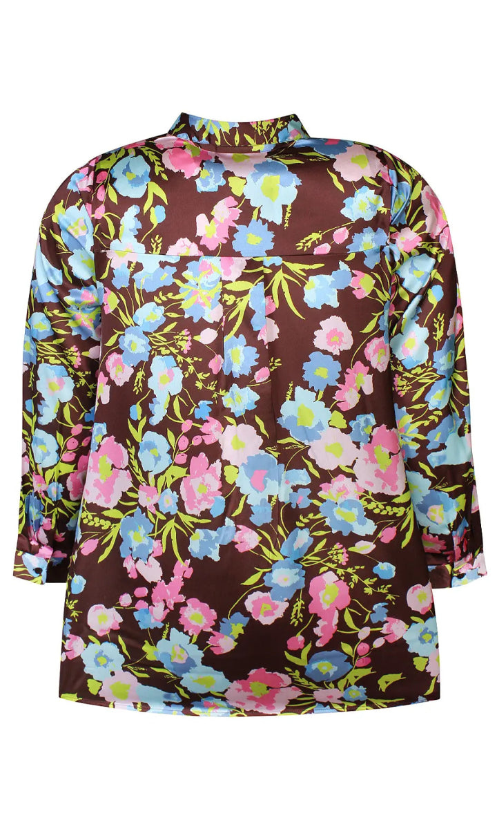 Anyday Curves Bluse - Aya Bluse Potting Soil - 38/40 (XS) - Diversita -