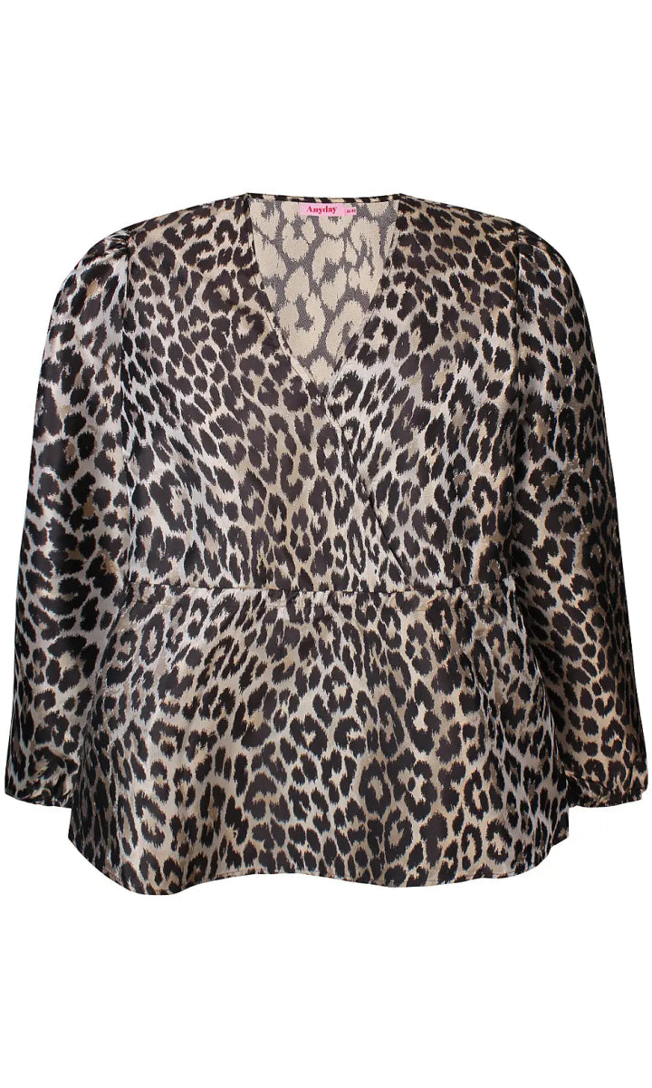Anyday Curves Bluse - Ciana 117 Blouse Dark Sand - 38/40 (XS) - Diversita -