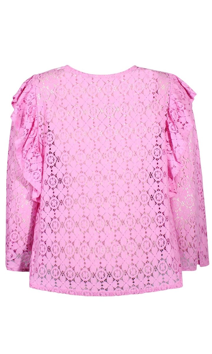 Anyday Curves Bluse - Emilia 166 Blonde Bluse Pink - 38/40 (XS) - Diversita -