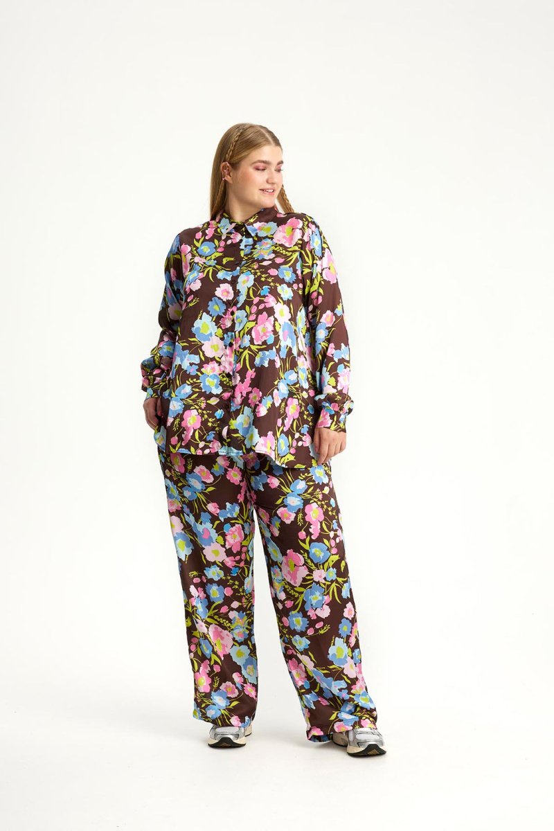 Anyday Curves Bukser - Tuesday 096 Bukser Brun - 38/40 (XS) - Diversita -