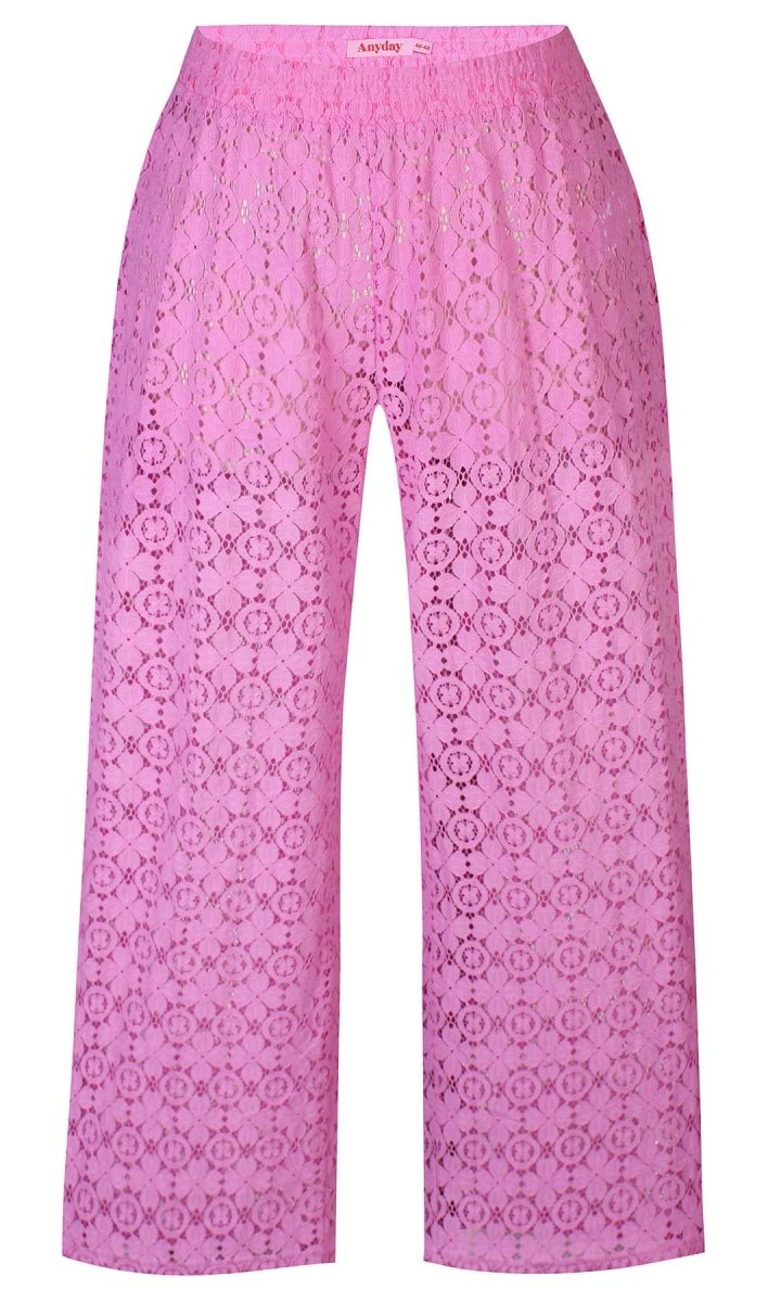 Anyday Curves Bukser - Tuesday 167 Blonde Bukser Pink - 38/40 (XS) - Diversita -
