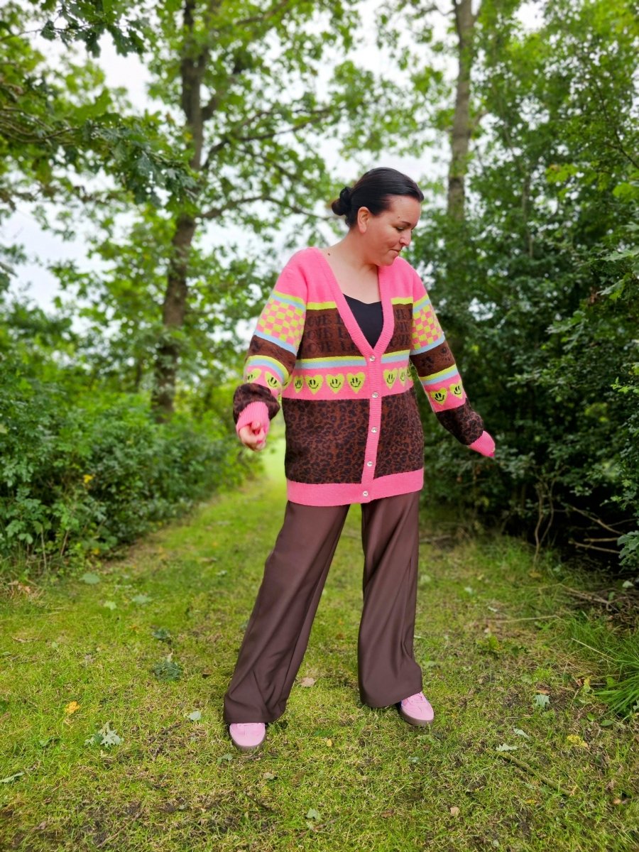 Anyday Curves Cardigan - Salma Cardigan Pink - 38/40 (XS) - Diversita -