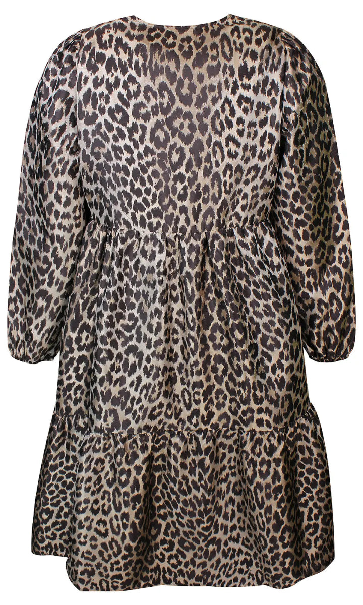 Anyday Curves Kjole - Ciana 116 Dress Dark Sand - 38/40 (XS) - Diversita -