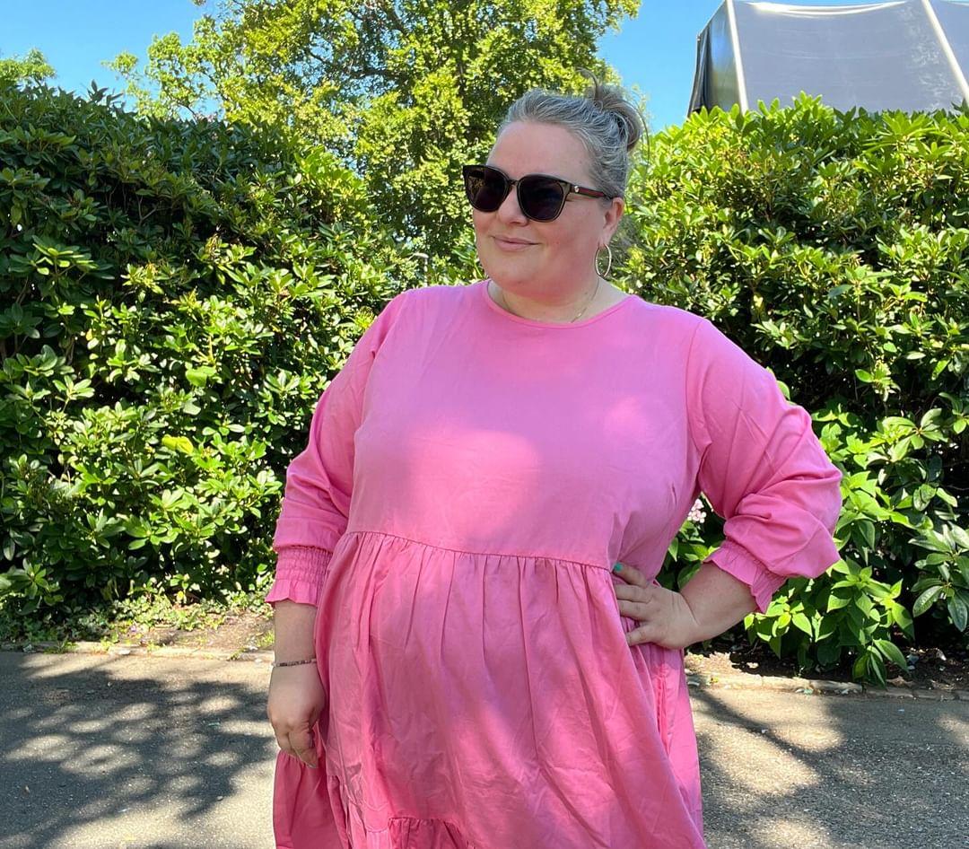 Anyday Curves Kjole - Lea Kjole Pink - 38/40 (XS) - Diversita -