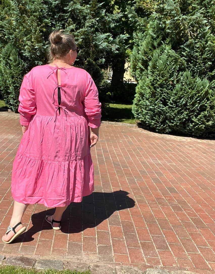 Anyday Curves Kjole - Lea Kjole Pink - 38/40 (XS) - Diversita -