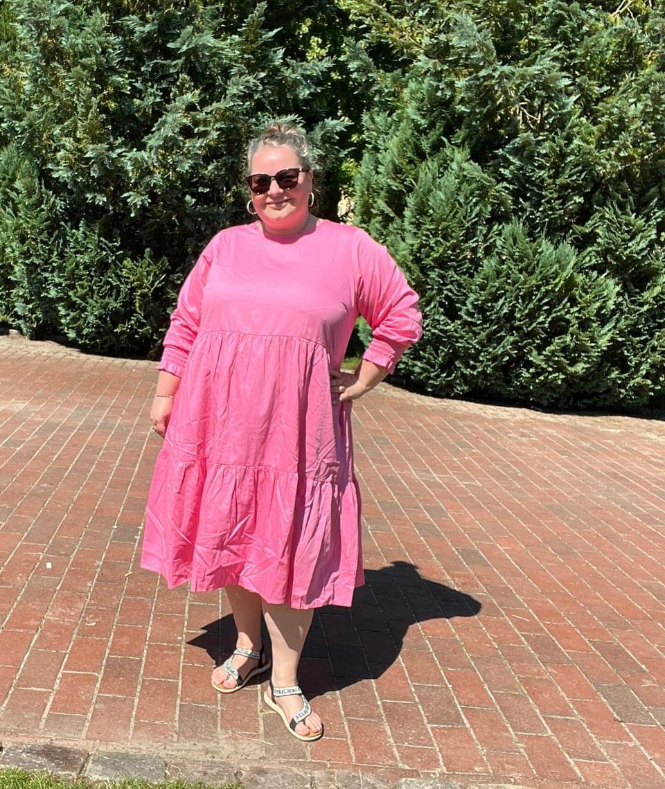 Anyday Curves Kjole - Lea Kjole Pink - 38/40 (XS) - Diversita -