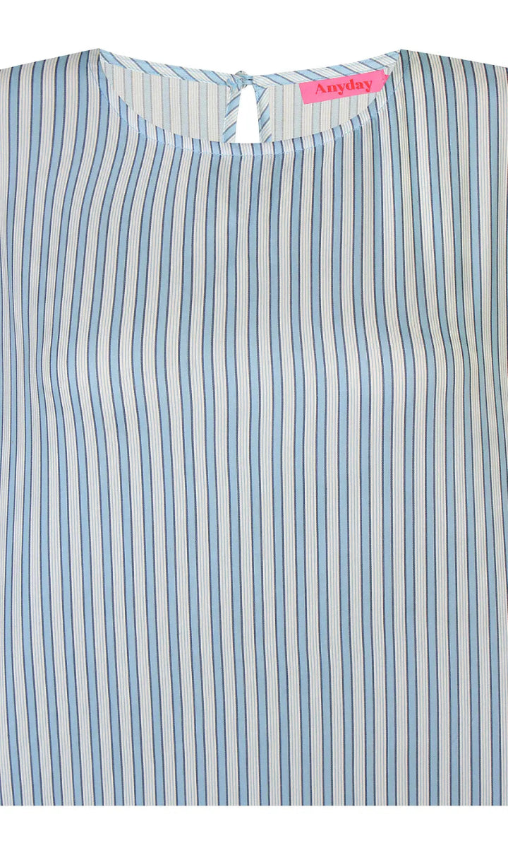 Anyday Curves T - shirt - Tilda T - shirt Blå - 38/40 (XS) - Diversita -