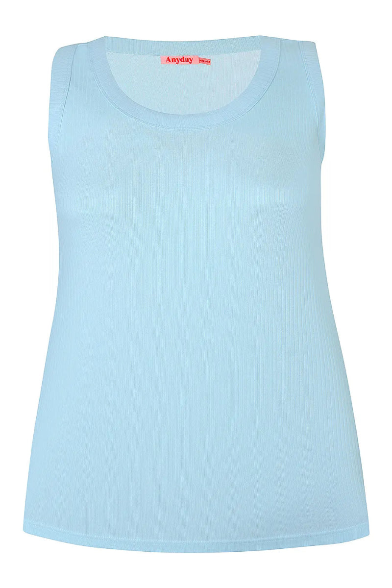Anyday Curves Top - Alva Top Blå "NYHED" - 38/40 (XS) - Diversita -