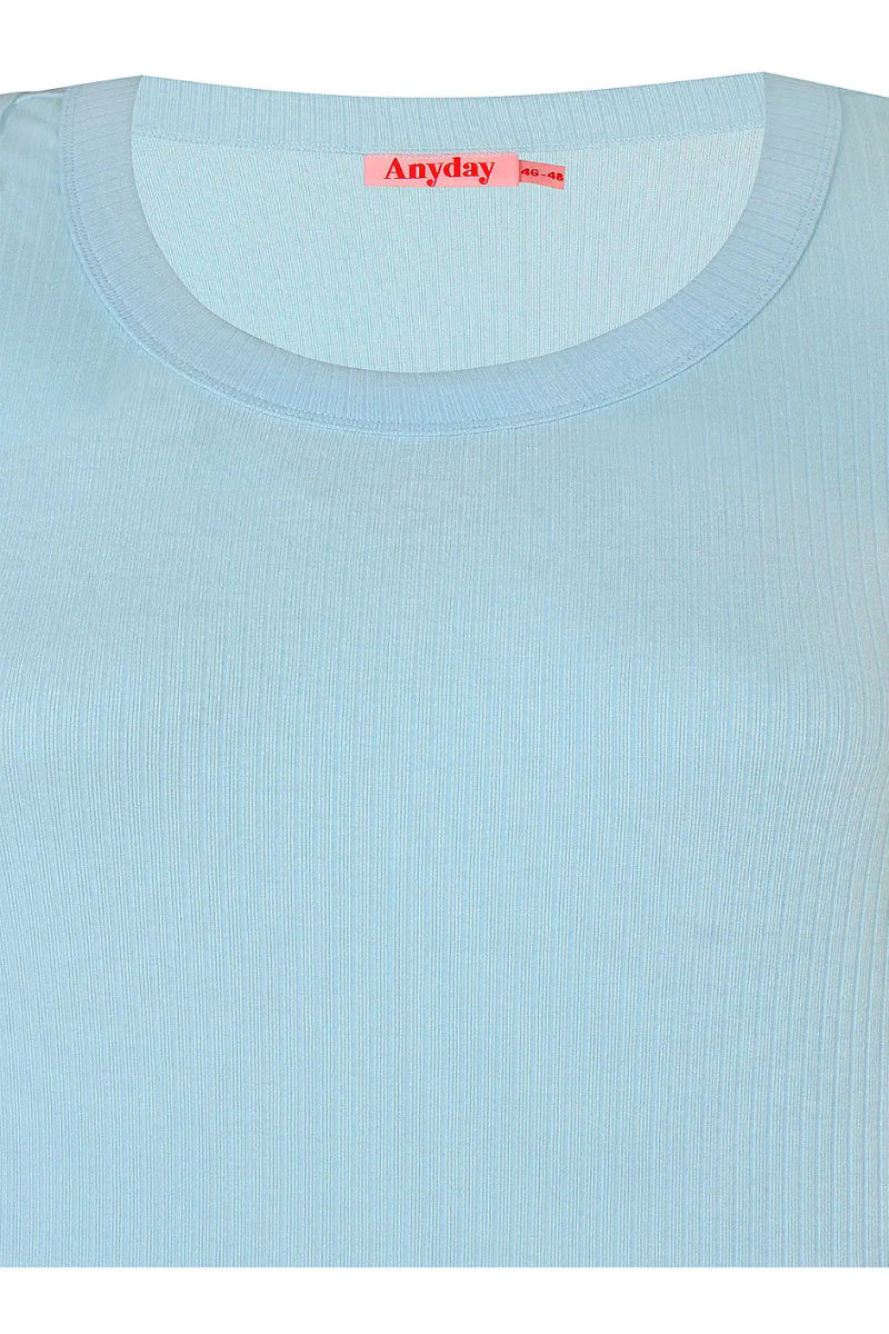 Anyday Curves Top - Alva Top Blå "NYHED" - 38/40 (XS) - Diversita -