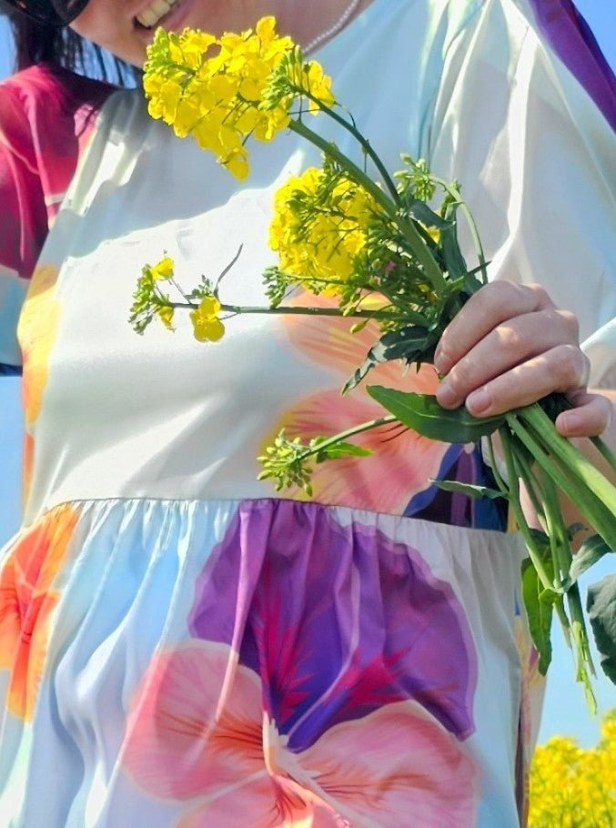 ByDiva Fashion Kjole - Flower Dress "NYHED" - XS - - Diversita -