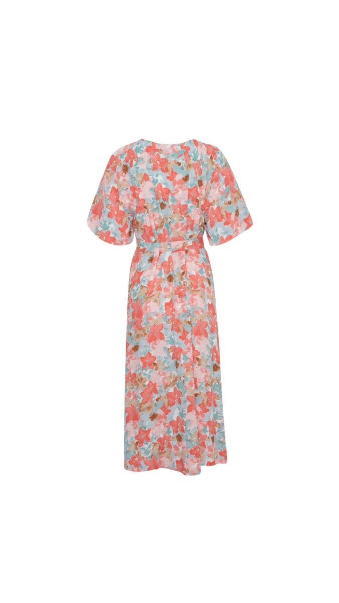 Ichi Kjole - Ihsanura Dress Multi Flower Aop "NYHED" - 34 - - Diversita -