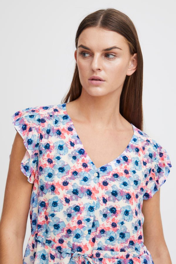 Ichi Kjole - Ihvera Dr32 Multi Flower Aop "NYHED" - 34 - - Diversita -