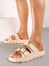Mulanka Sandaler - Flip Flops Beige - 36 - Diversita -