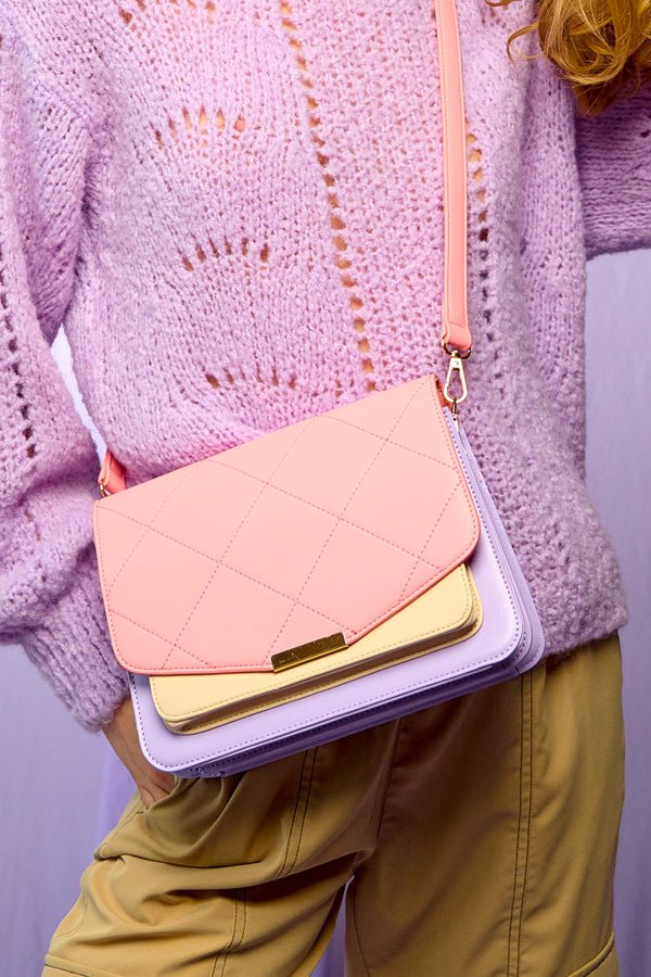 Noella Håndtaske - Blanca Multi Compartment Bag Coral/Purple/Nude - Onesize - Diversita -