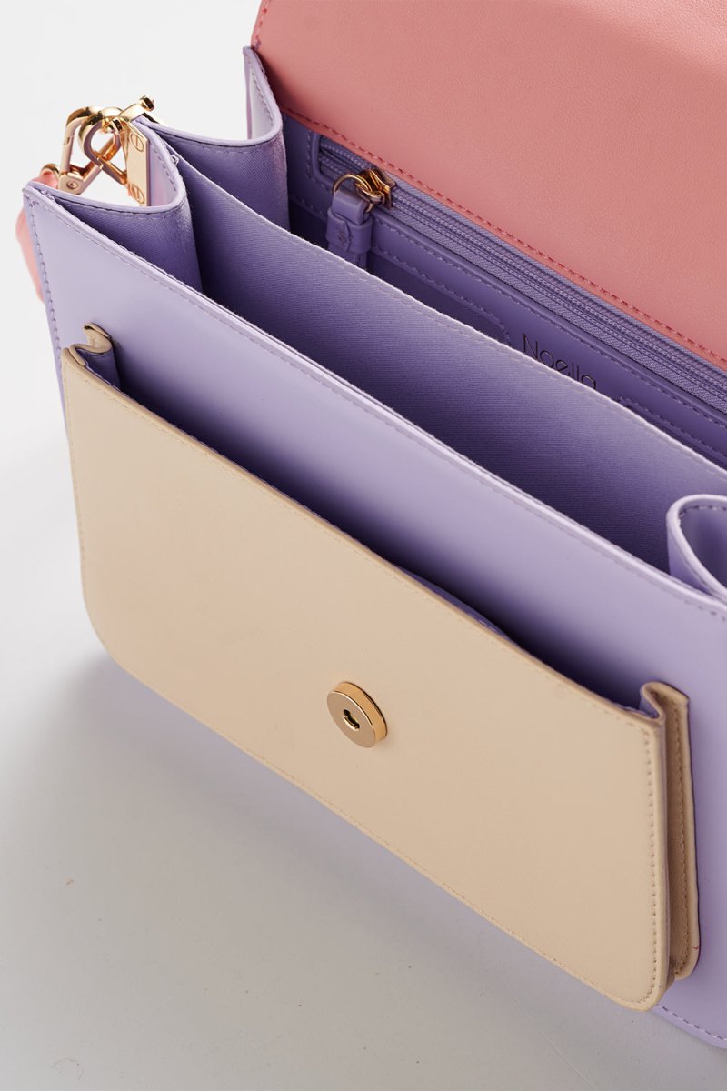 Noella Håndtaske - Blanca Multi Compartment Bag Coral/Purple/Nude - Onesize - Diversita -