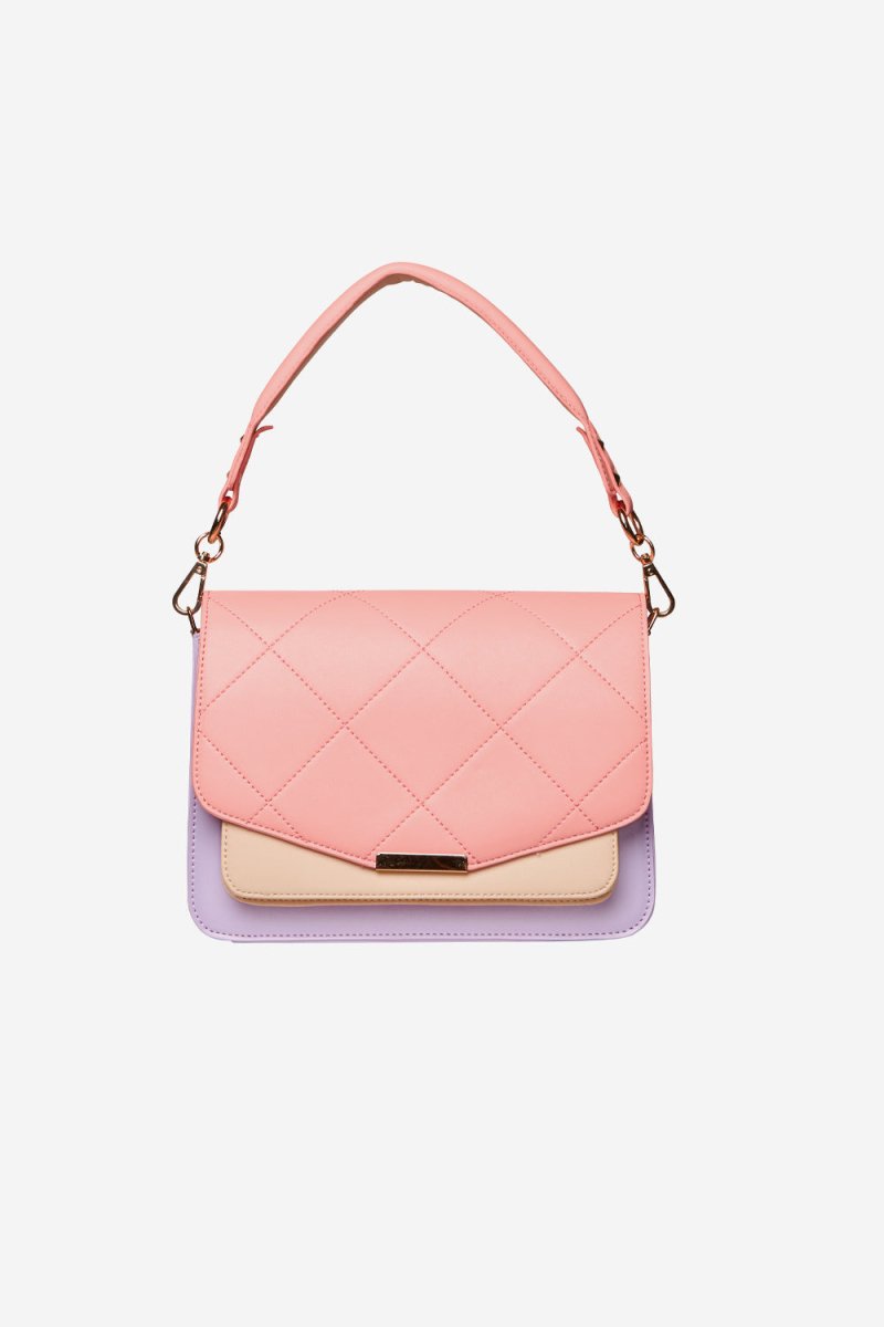Noella Håndtaske - Blanca Multi Compartment Bag Coral/Purple/Nude - Onesize - Diversita -