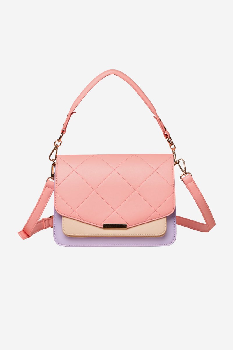 Noella Håndtaske - Blanca Multi Compartment Bag Coral/Purple/Nude - Onesize - Diversita -