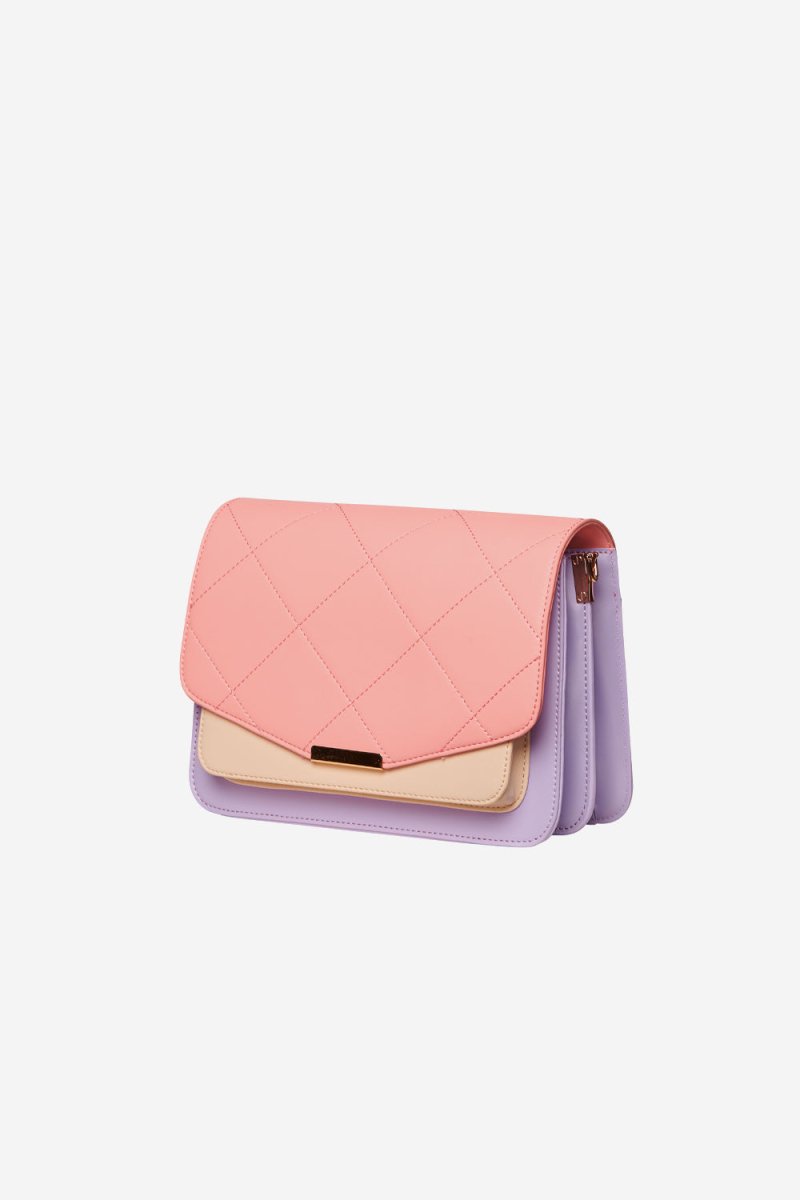 Noella Håndtaske - Blanca Multi Compartment Bag Coral/Purple/Nude - Onesize - Diversita -