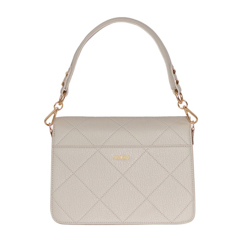Noella Håndtaske - Blanca Multi Compartment Bag Mint Lizard / Grey - Højde: 18 cm Bredde: 26 cm Dybde: 10 cm - Diversita -