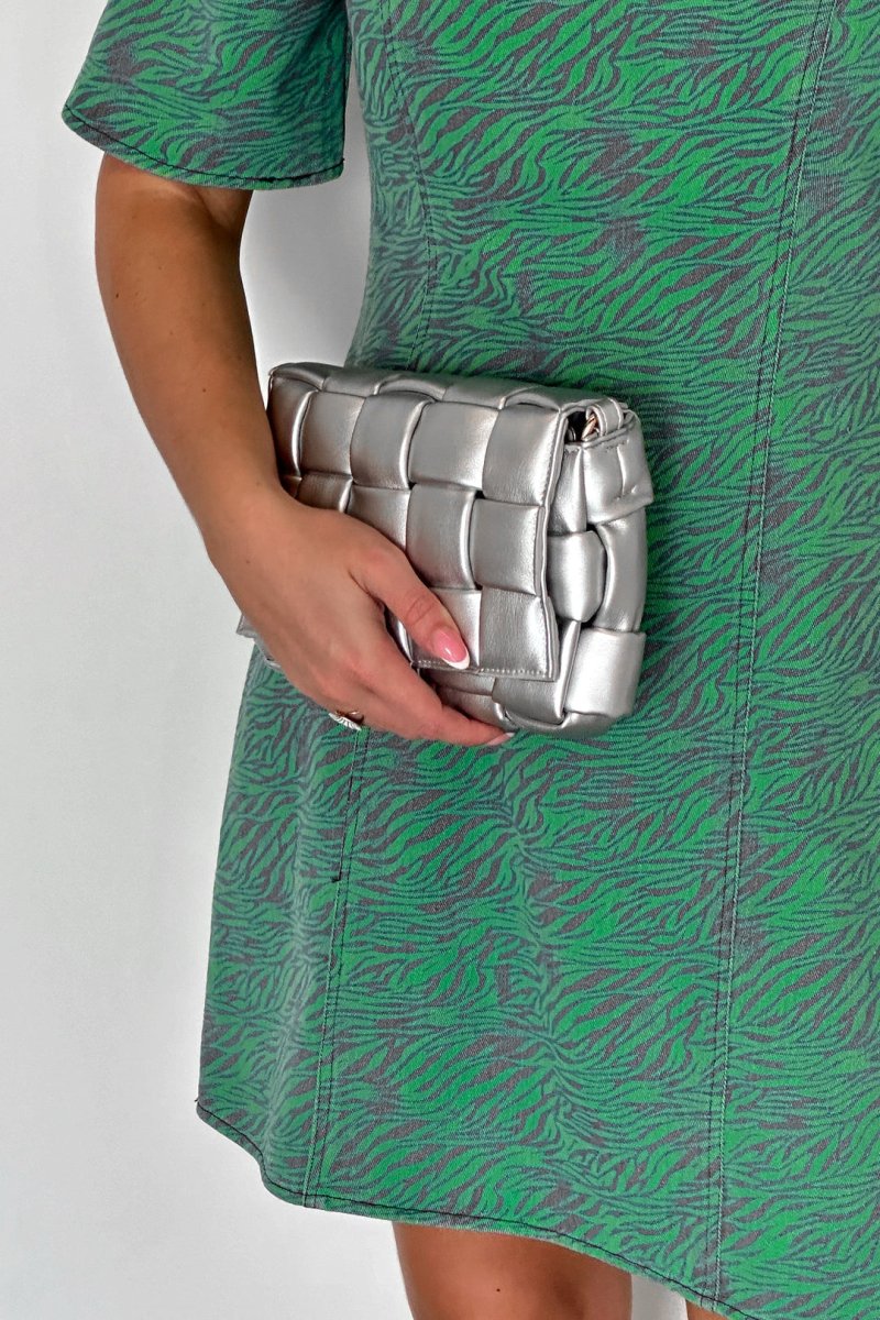 Noella Håndtaske - Brick Bag Silver - Onesize / Højde: 15 - Bredde: 24 - Dybde: 8 - Diversita -