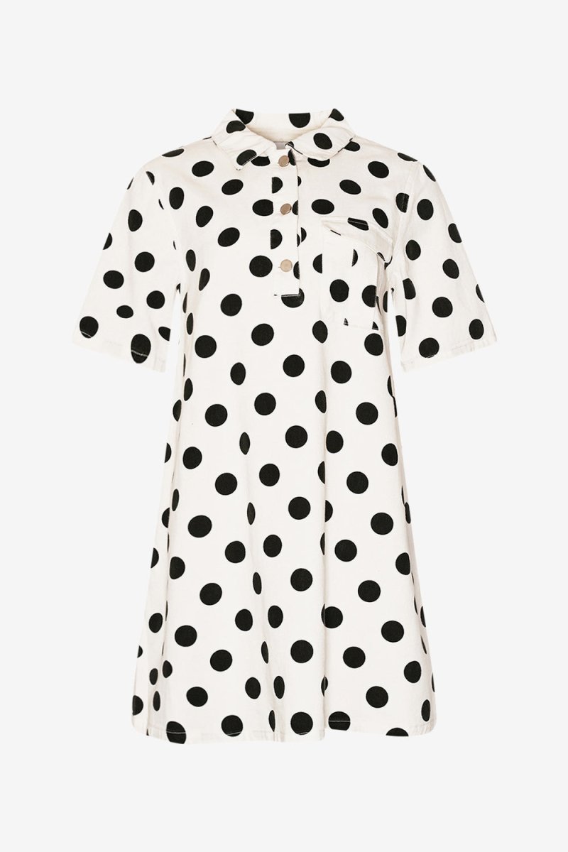 Noella Kjole - Jozie Dress Carmella White Print - XS - Diversita -