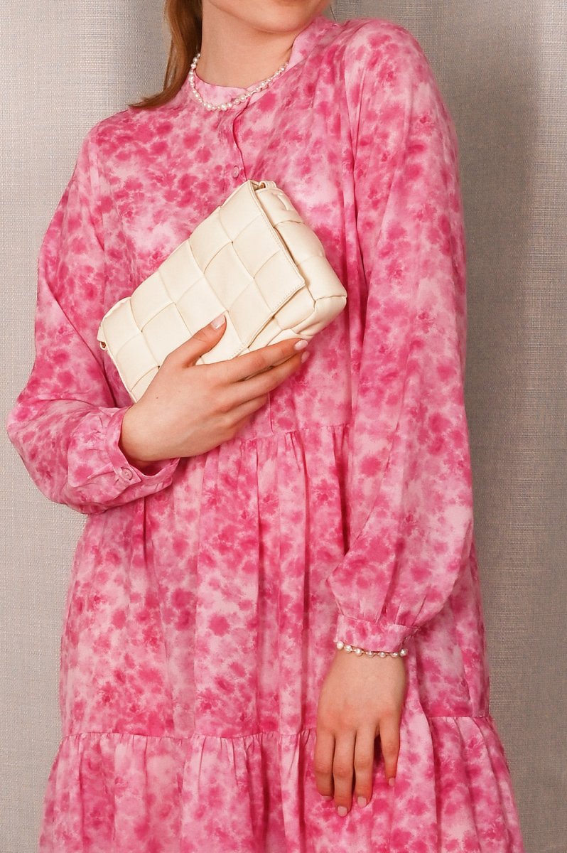 Noella Kjole - Lipe Dress Trudy Pink Print "NYHED" - XS - - Diversita -