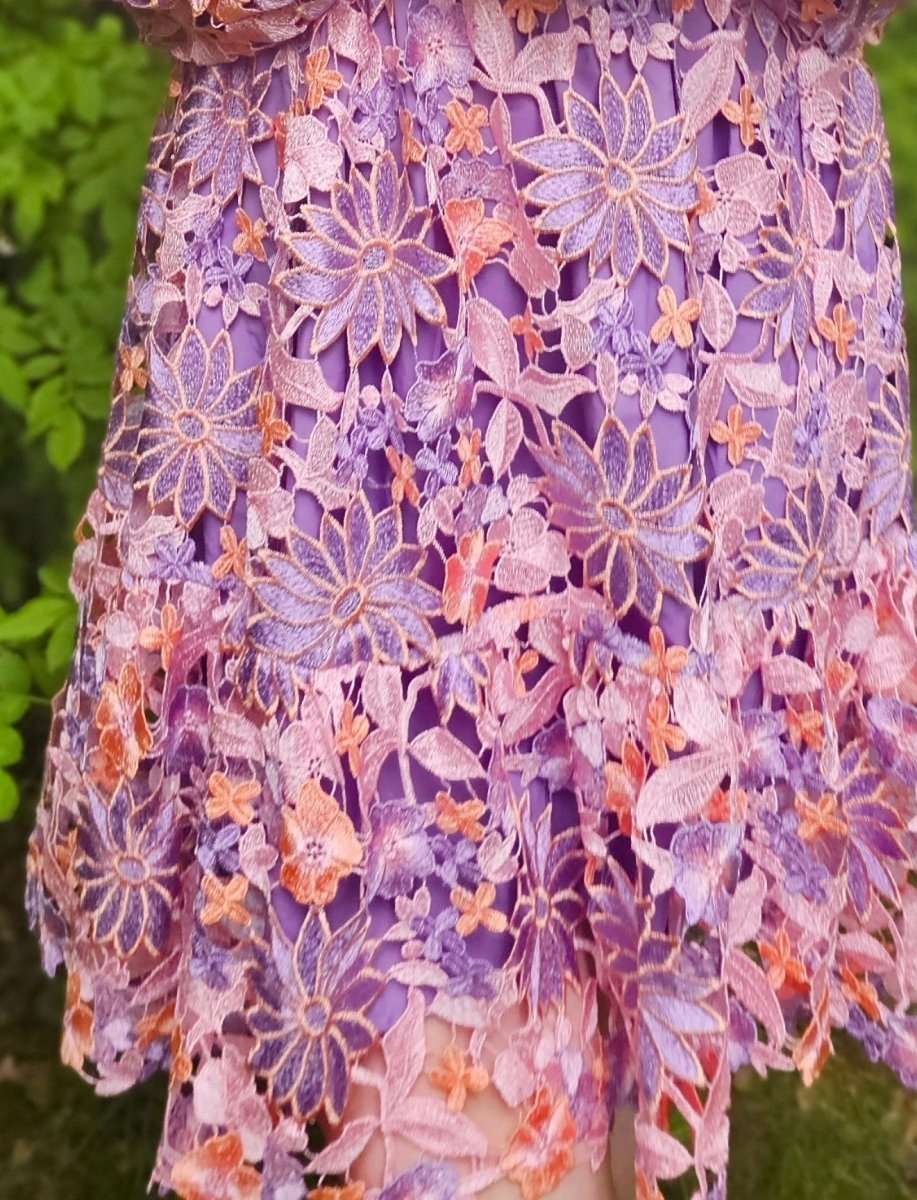 Noella Kjole - Noella Star LS Dress Lilac Mix - XS - Diversita -