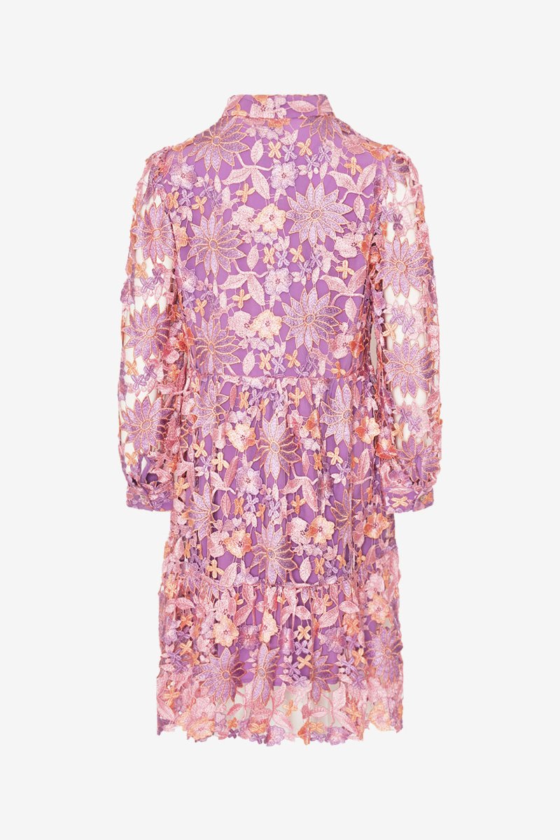 Noella Kjole - Noella Star LS Dress Lilac Mix - XS - Diversita -