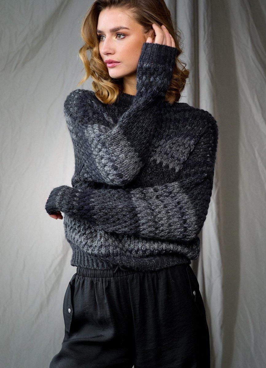 Noella Sweater - Gio Sweater Black Mix - XS/S - Diversita -