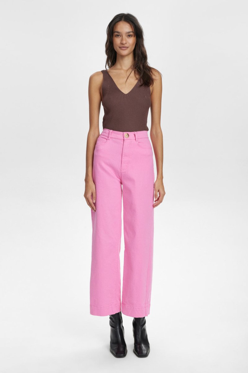 NUMPH Bukser - Nululu Pants Cropped "PREORDER START FEB" - 34 - Diversita -