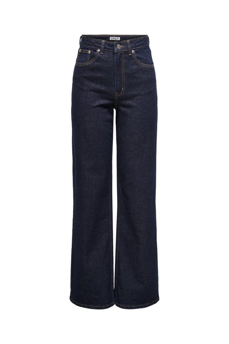 ONLY Jeans - Onljuicy Hw Wide Rinse Dnm Mad763 Noos Dark Denim Blue - 26/32 - Diversita -