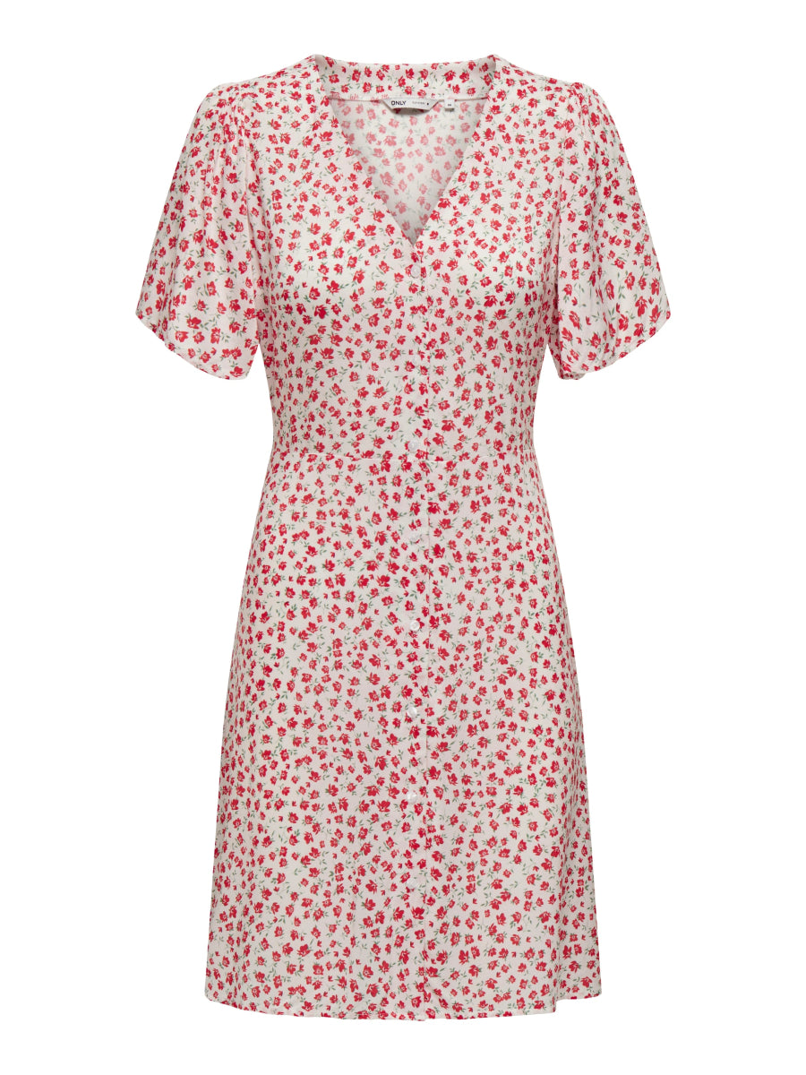 ONLY Kjole - Onlevida S/S Short Dress Wvn Noos - XS - Diversita -