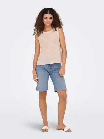 ONLY Shorts - ONLMADISON BLUSH HW SHORTS DNM CRO NOOS - XS - Diversita -