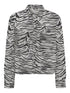 ONLY Skjorte - Onlcassie Ls Zebra Shirt Dnm Sik "PREORDER JANUAR" - XS - Diversita -