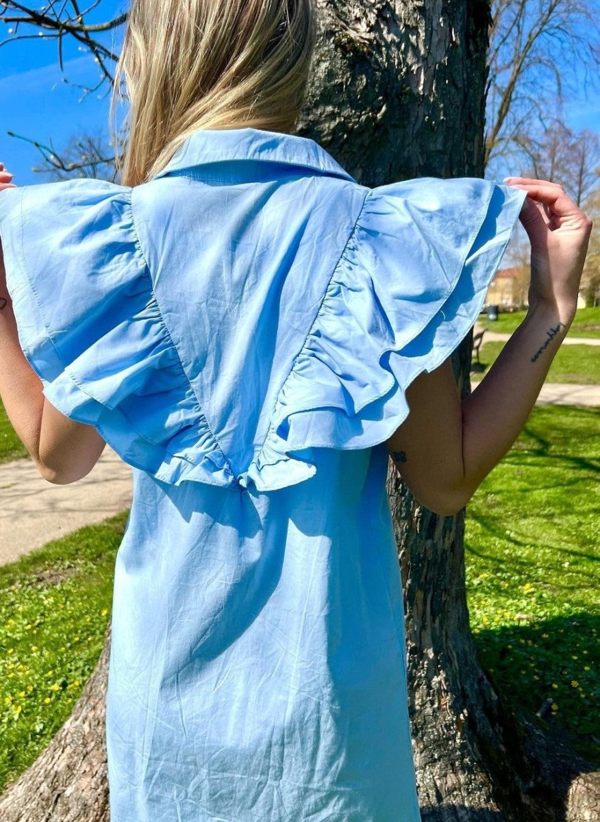Sommerstedt Kjole - Malou Dress Blue - S - Diversita -