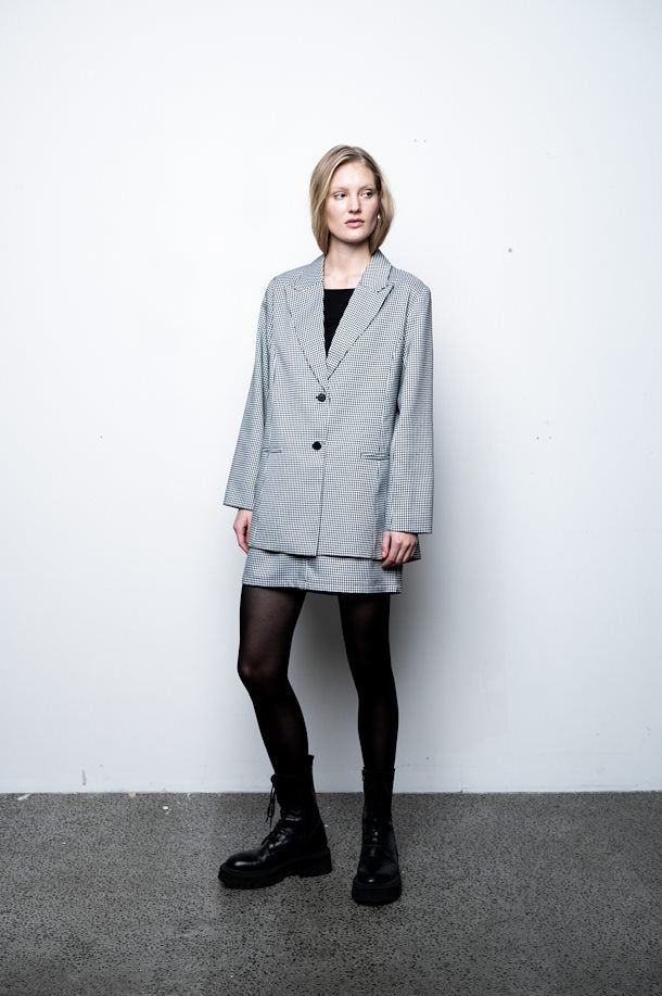 Ichi Blazer - Ixfrala Blazer Meteorite/White Check "NYHED" - 34 - - Diversita - 5715372715395