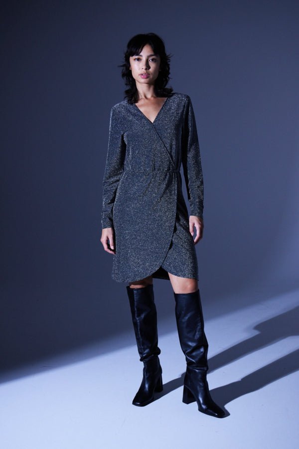 Ichi Kjole - Ixpaxi Kjole - Sort Med Sølv - XS - - Diversita -