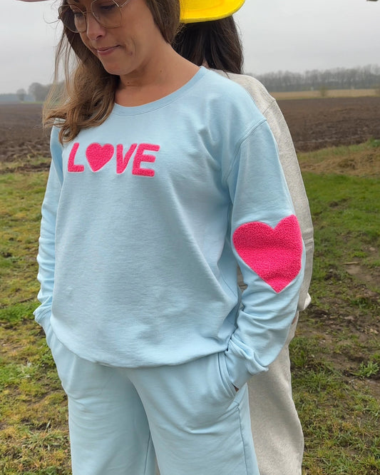 Lulu's Love Sweater Blue / Pink "NYHED"