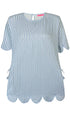 Anyday Curves T - shirt - Tilda T - shirt Blå - 38/40 (XS) - Diversita - 