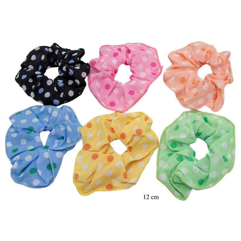 Diversita Hårelastik - Scrunchie Dots - 12 cm - Diversita - 