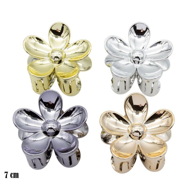 Diversita Hårklemme - Hårklemme Shiny Blomst - 7 cm - Diversita - 