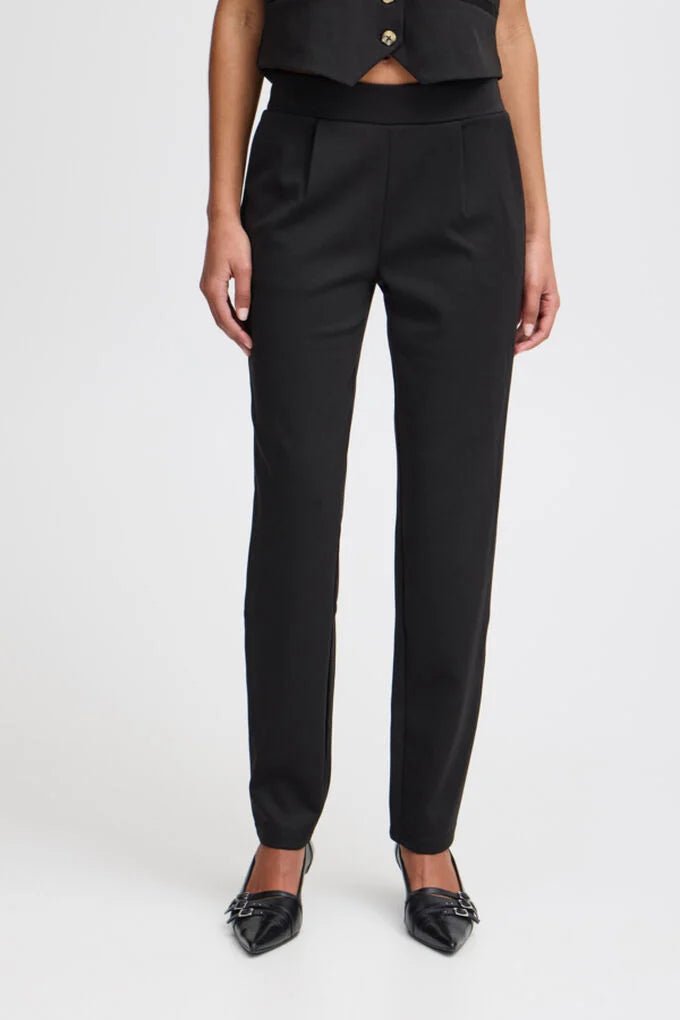 Ichi Bukser - Kate Sus Office Pants Sort - XS - Diversita -