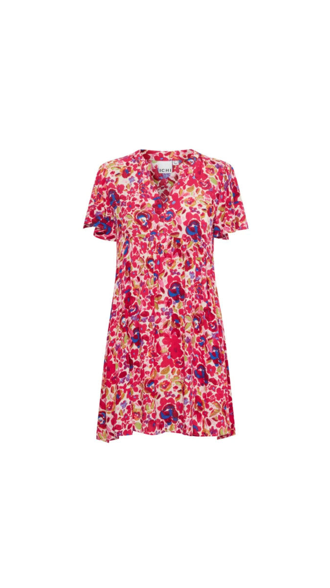 Ichi Kjole - Ihmarrakech Aop Dress Love Potion Flower &quot;NYHED&quot; - XS - - Diversita -