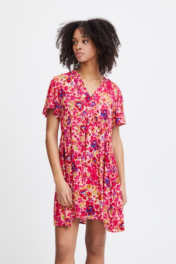 Ichi Kjole - Ihmarrakech Aop Dress Love Potion Flower &quot;NYHED&quot; - XS - - Diversita -