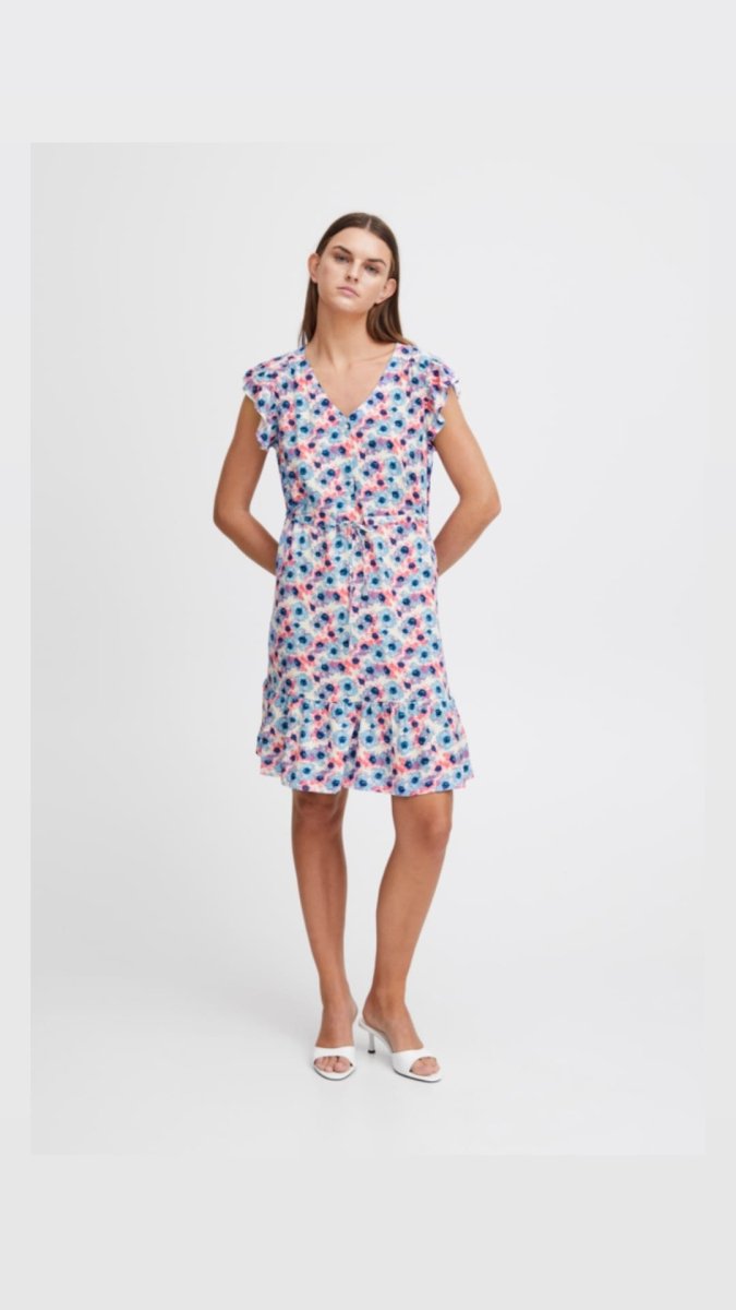 Ichi Kjole - Ihvera Dr32 Multi Flower Aop "NYHED" - 34 - - Diversita -