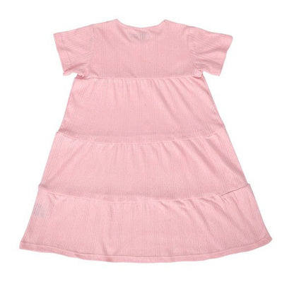 Liberte Ami Kjole - Pixie Ss Layer Dress Kids Rosa &quot;NYHED&quot; - 86/92 - - Diversita -