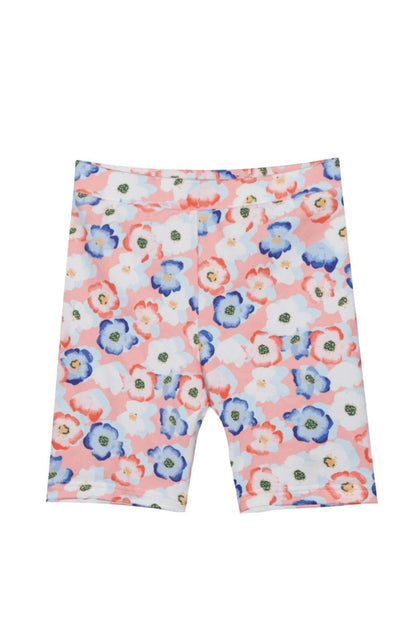 Liberte Ami Shorts - Alma Bicycle Shorts (Kids) Peachy Blue Flower &quot;NYHED&quot; - 86/92 - Diversita - 