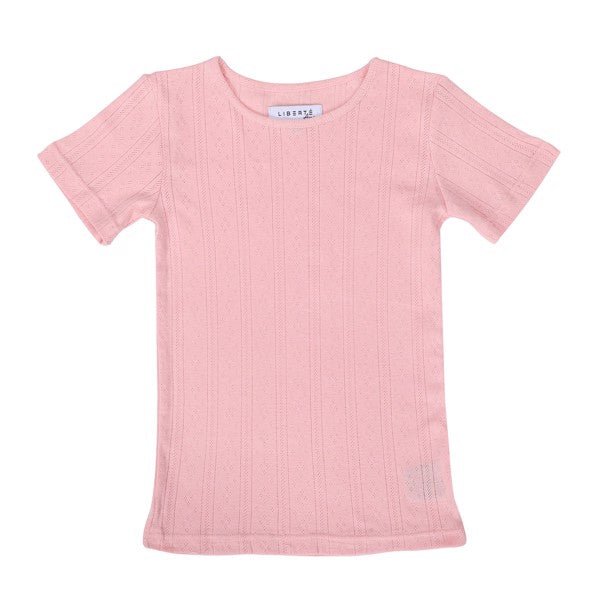 Liberte Ami T-shirt - Pixie Ss Blouse Kids Rosa &quot;NYHED&quot; - 86/92 - - Diversita -