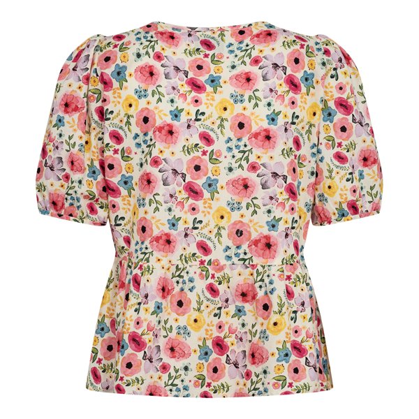 Liberte Essentiel Bluse - Ester Ss Bluse Multicolor &quot;NYHED&quot; - XS - - Diversita -