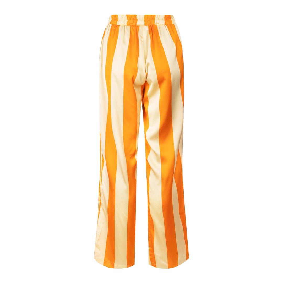 Liberte Essentiel Bukser - Felina Pants Orange Gold Stripe - XS - - Diversita -